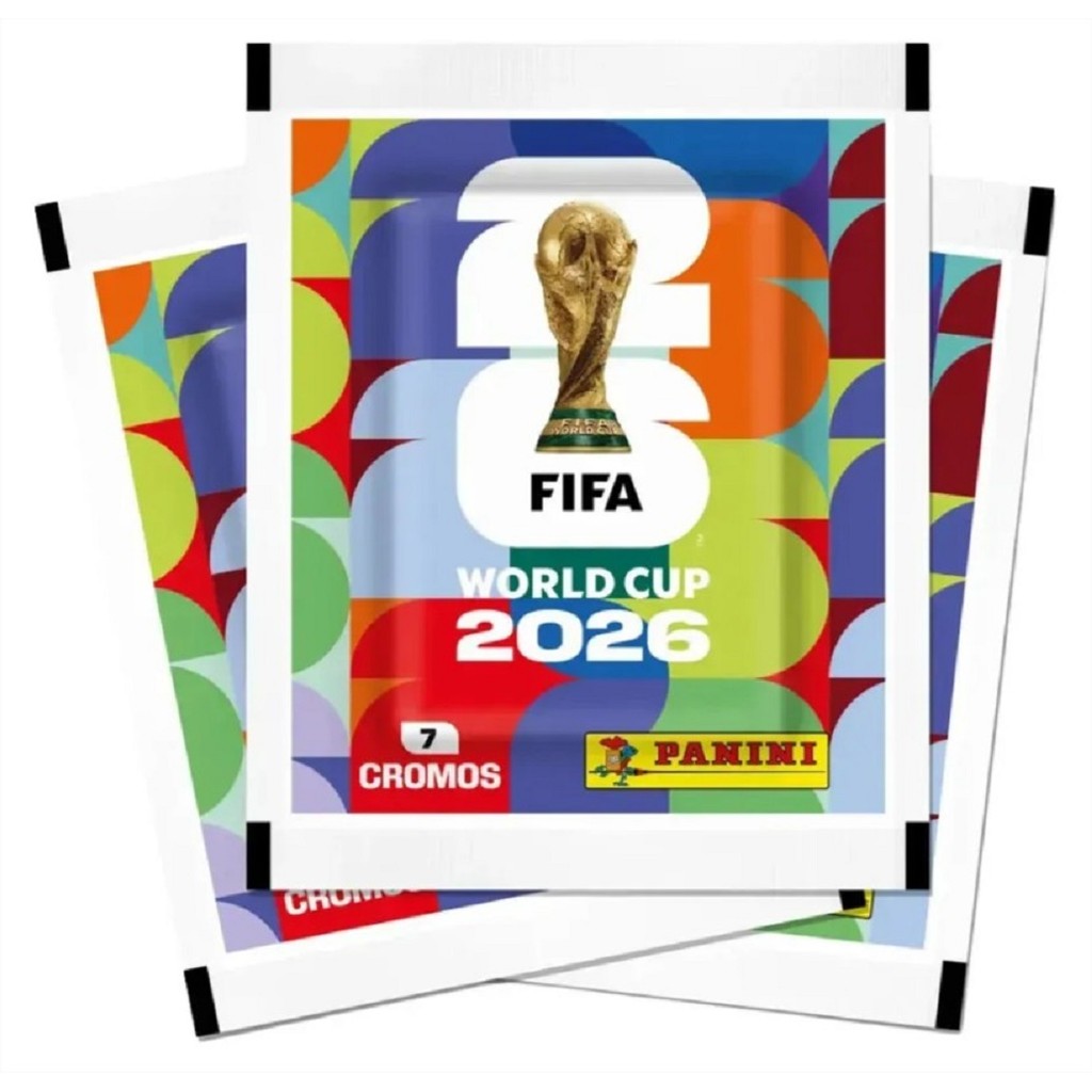 Envelope Figurinhas Copa Do Mundo 2026 Panini Original 7 Cromos FIFA Colecionável Oficial