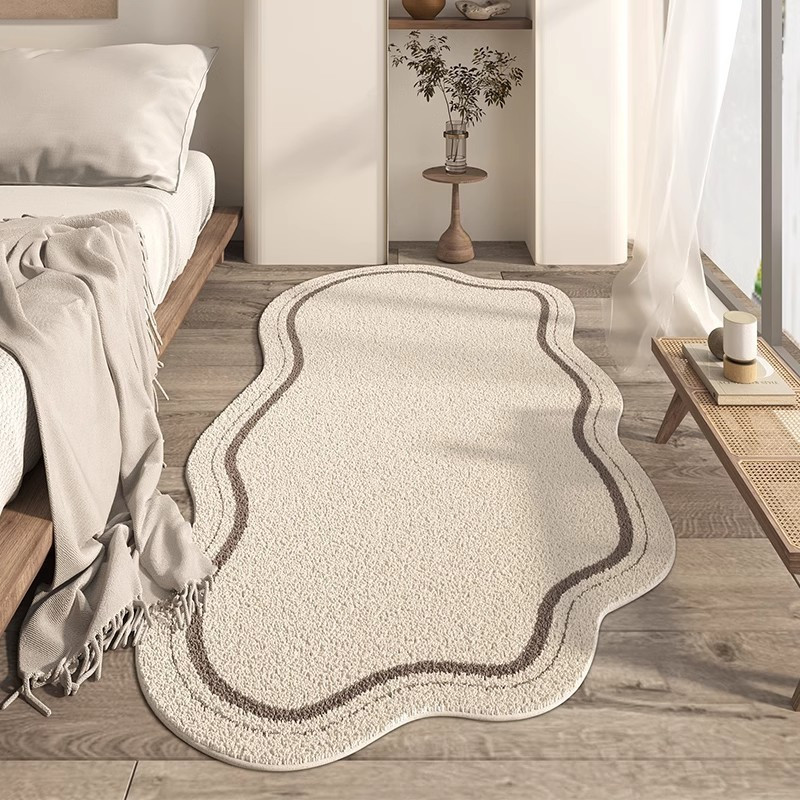 Tapete Longo de Imitação para Quarto, Cabeceira de Caxemira Macia e Resistente a Manchas, Decoração de Sala de Estar