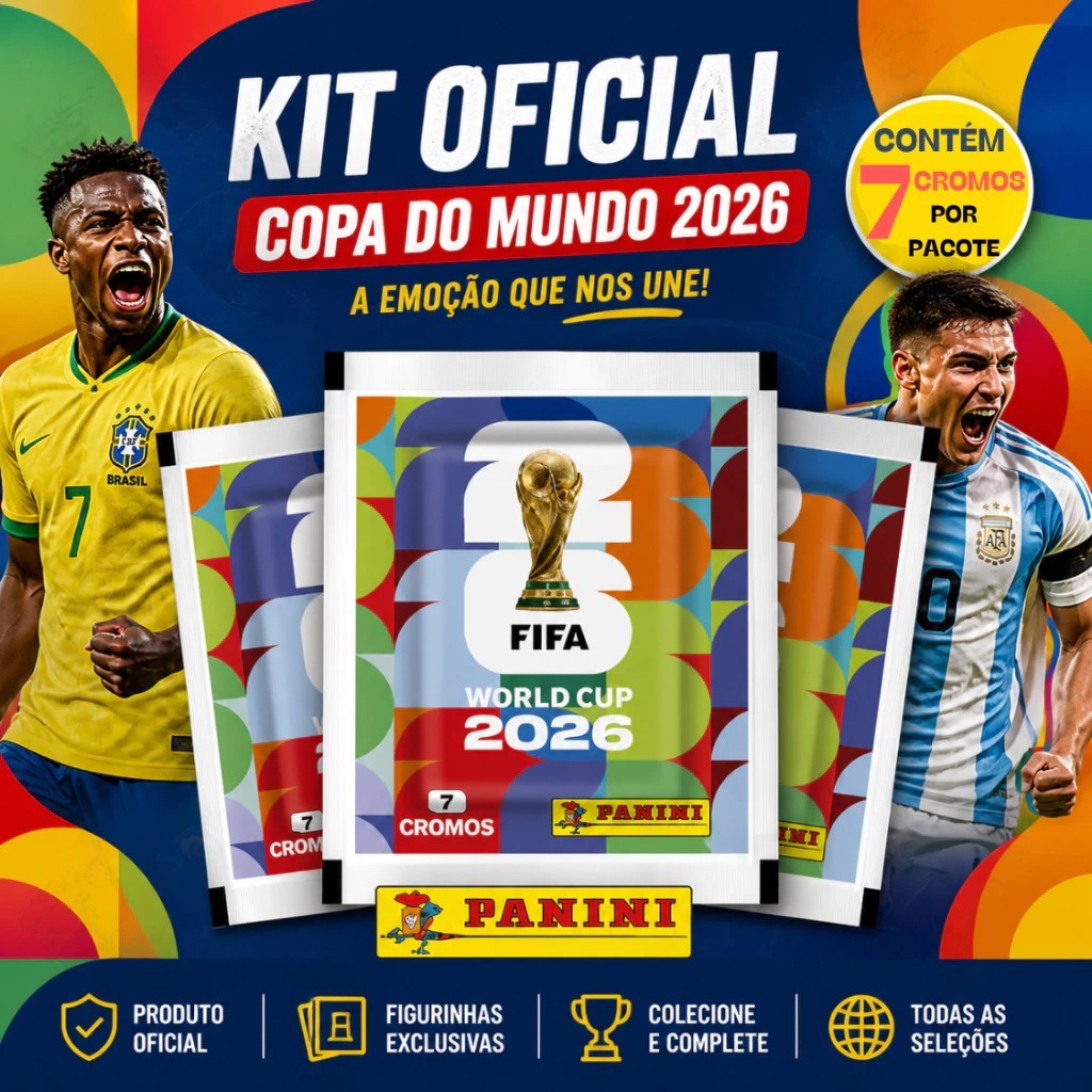 Álbum Oficial da Copa 2026 Panini Brochura Barato (originais )