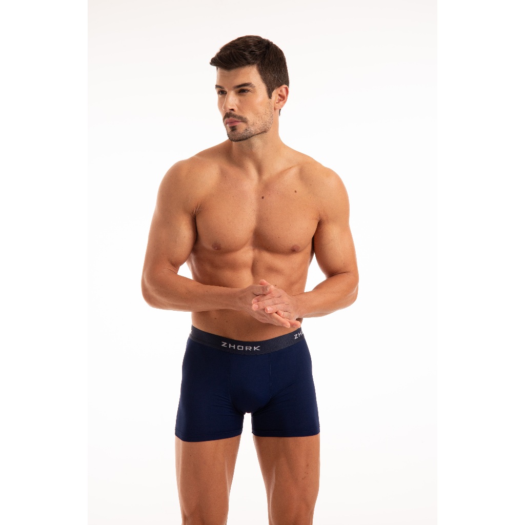 Kit 5 Cuecas Masculinas Box Boxer Microfibra
