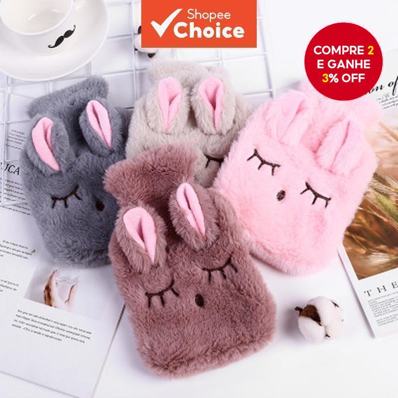 Garrafa De Água Quente De PVC Premium Com Capa De Malha Macia Para Calor De Inverno E Relaxamento De Mãos Reutilizável 1