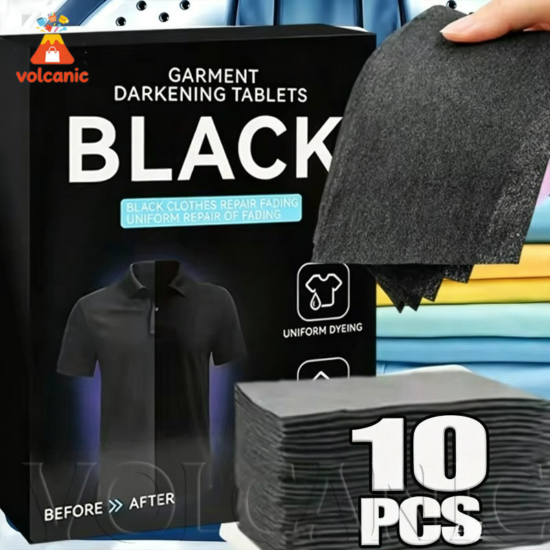 [Entrega Rápida] Folhas De Cor Preta Para Lavanderia-Papel À Prova De Corante-Tablet Colorido Roupas De Máquina De Lavar